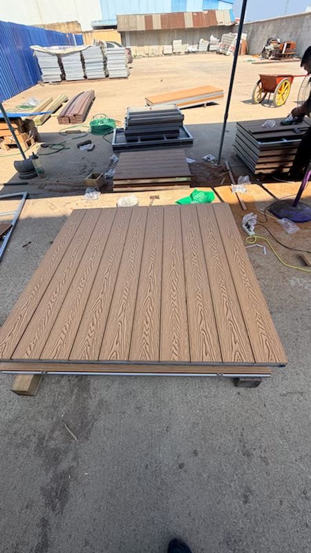 Modular Decking — Golden Oak Finish