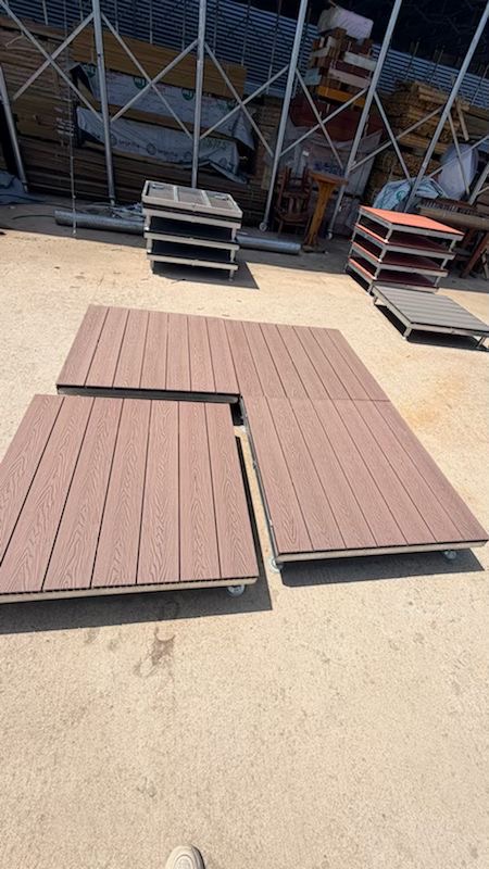 Modular Decking — Rosewood Finish