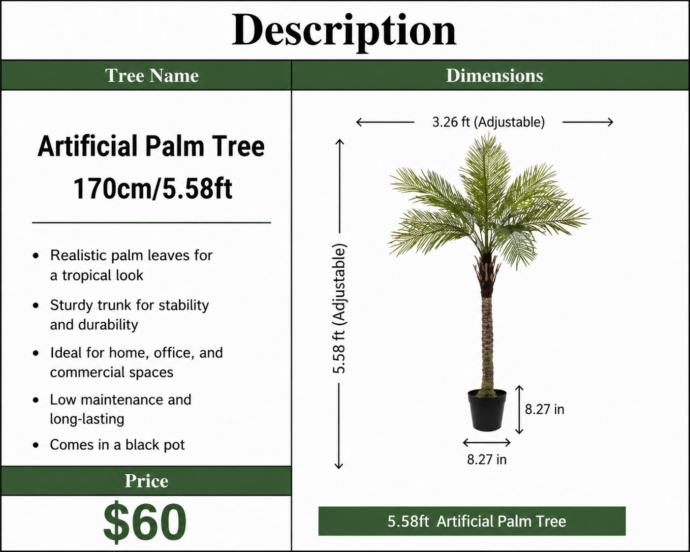 Artificial Palm Tree