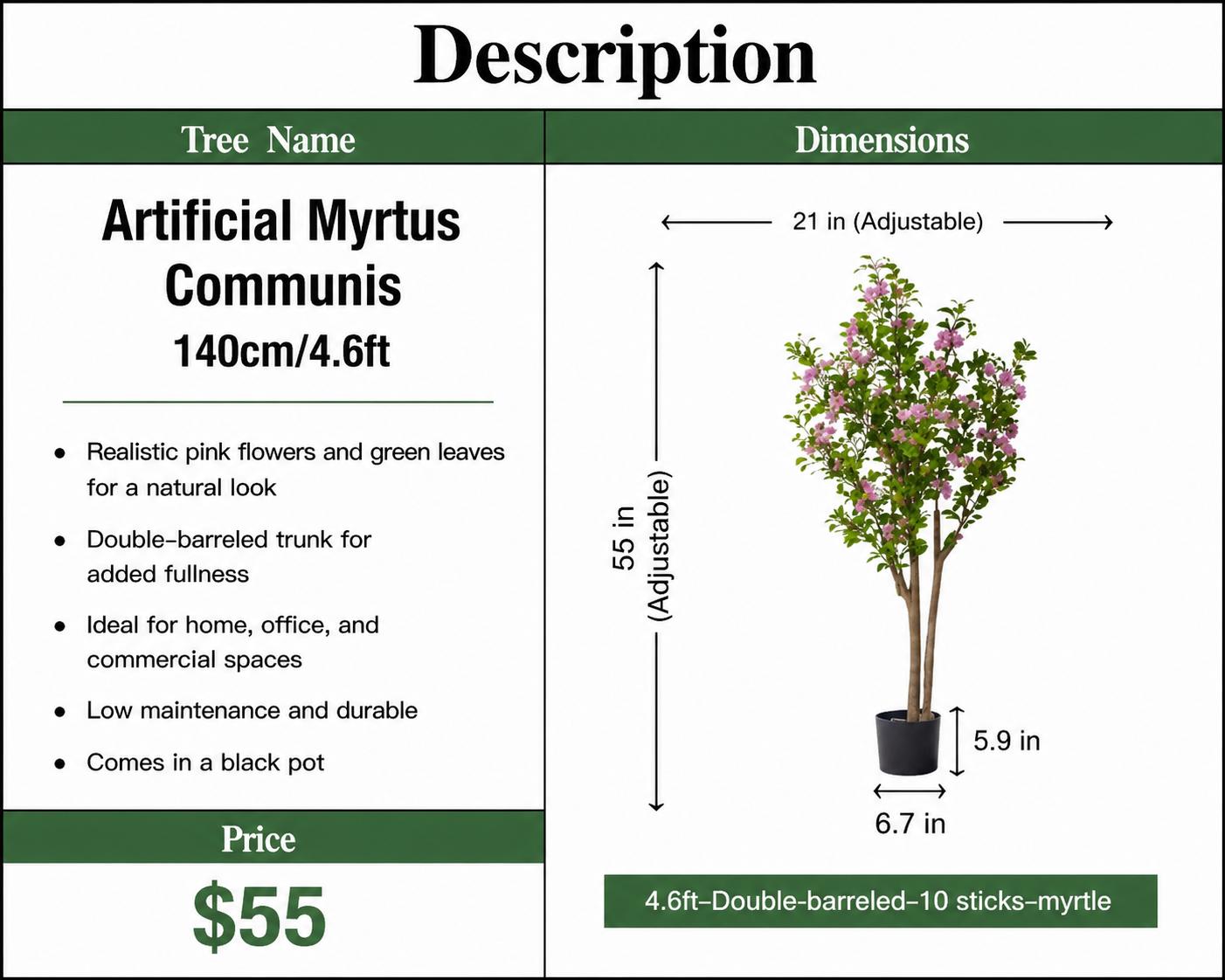 Artificial Myrtus Communis