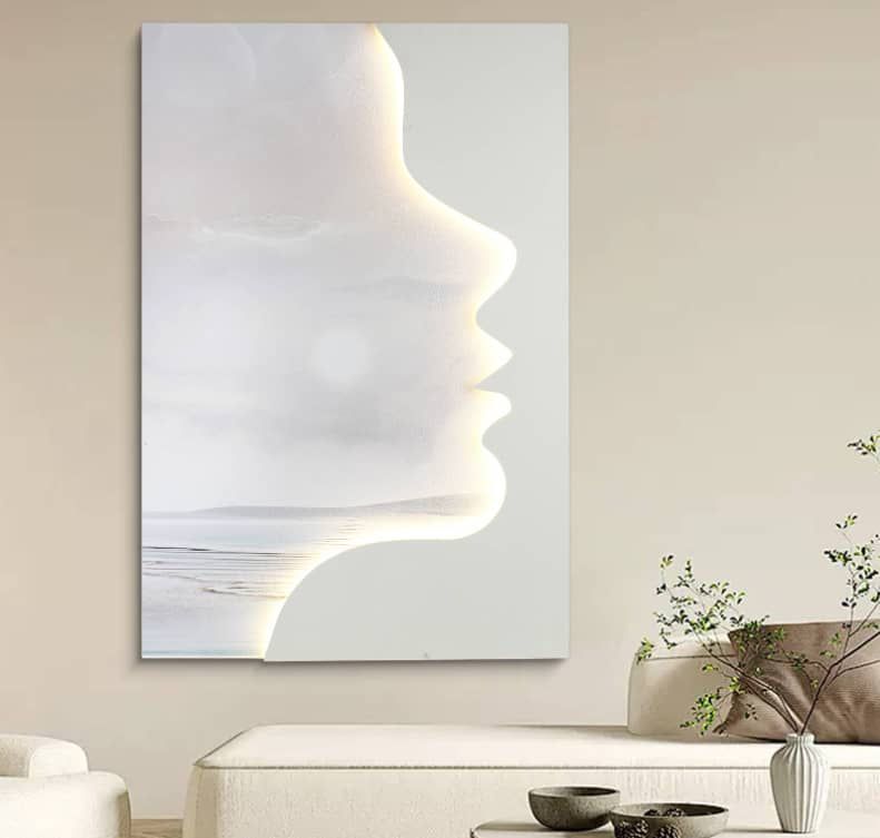 Profile Silhouette LED Wall Art
