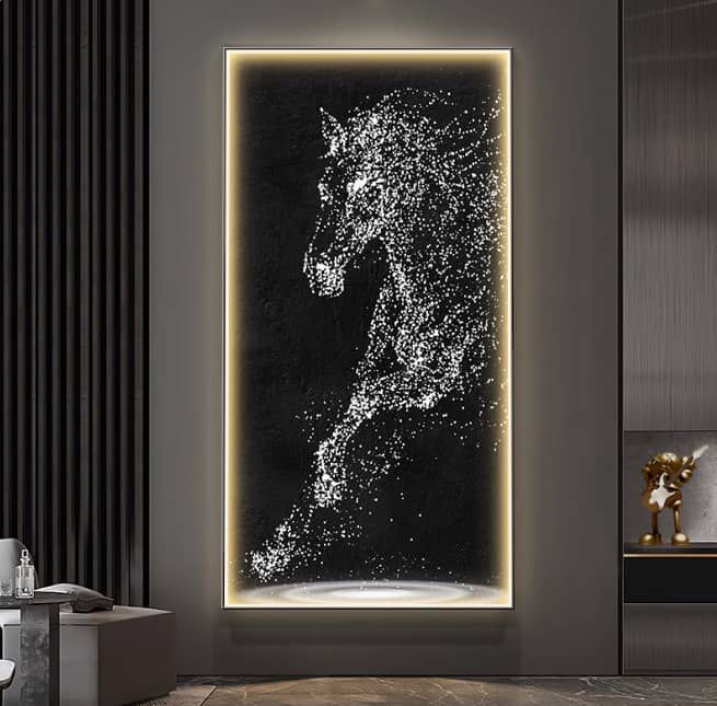 Sparkle Horse Portrait LED Panel